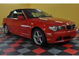 2005 Electric Red BMW 3 Series 325i Convertible #40004711