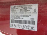 2000 F150 Color Code for Toreador Red Metallic - Color Code: FL