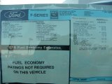 2011 Ford F250 Super Duty XL Regular Cab Chassis Window Sticker