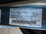 2011 MAZDA3 Color Code for Gunmetal Blue Mica - Color Code: 38L