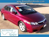 2009 Tango Red Pearl Honda Civic LX-S Sedan #40064030