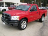 2007 Flame Red Dodge Ram 1500 ST Regular Cab #40064297