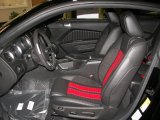 2011 Ford Mustang Shelby GT500 SVT Performance Package Coupe Charcoal Black/Red Interior