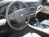 2011 BMW 5 Series 550i Sedan Oyster/Black Interior