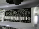 2009 Toyota Matrix S AWD Info Tag