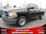 2011 Brilliant Black Crystal Pearl Dodge Ram 1500 ST Quad Cab #40133840