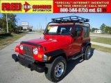 2001 Flame Red Jeep Wrangler Sport 4x4 #40134463