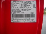 2000 F150 Color Code for Bright Red - Color Code: E4