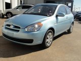 Ice Blue Hyundai Accent in 2011