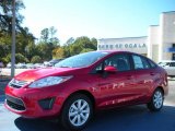 2011 Red Candy Metallic Ford Fiesta SE Sedan #40218625