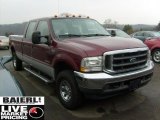 2004 Dark Toreador Red Metallic Ford F250 Super Duty XLT Crew Cab 4x4 #40218358