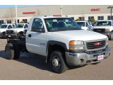 2006 GMC Sierra 3500 Work Truck Regular Cab 4x4 Dually Chassis Front 3/4 View
