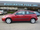 2002 Sangria Red Metallic Ford Focus ZX3 Coupe #40218980