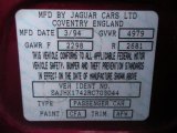 1994 XJ Color Code for Regency Red Pearl - Color Code: CFA