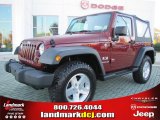 2009 Red Rock Crystal Pearl Coat Jeep Wrangler X 4x4 #40302375