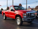 2008 Ford F250 Super Duty Red