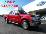 2010 Red Candy Metallic Ford F150 Lariat SuperCrew 4x4 #40302383