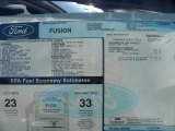 2011 Ford Fusion SE Window Sticker