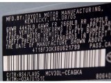 2006 Camry Color Code for Sky Blue Pearl - Color Code: 8S4