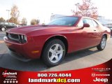 2010 Inferno Red Crystal Pearl Dodge Challenger SE #40343471