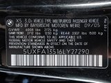 2006 BMW X5 3.0i Info Tag