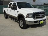 2007 Oxford White Clearcoat Ford F250 Super Duty Lariat Crew Cab 4x4 #40353297