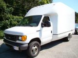2007 Oxford White Ford E Series Cutaway E350 Commercial Moving Truck #4030083