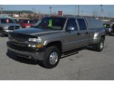 2001 Light Pewter Metallic Chevrolet Silverado 3500 LS Crew Cab 4x4 Dually #40410688