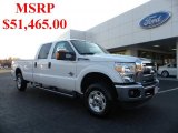 2011 Oxford White Ford F250 Super Duty XLT Crew Cab 4x4 #40410223