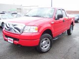 2005 Bright Red Ford F150 STX SuperCab 4x4 #40410009