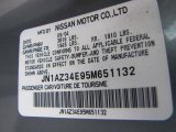 2005 Nissan 350Z Touring Coupe Info Tag