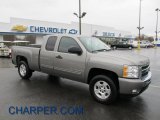 2009 Graystone Metallic Chevrolet Silverado 1500 LT Extended Cab 4x4 #40410904