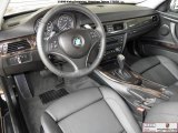 2009 BMW 3 Series 328i Coupe Black Interior