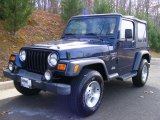 2001 Patriot Blue Pearl Jeep Wrangler Sport 4x4 #40479571
