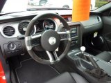 2011 Ford Mustang Shelby GT500 SVT Performance Package Coupe Charcoal Black/White Interior