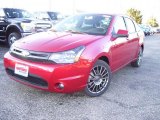 2011 Sangria Red Metallic Ford Focus SES Sedan #40478869