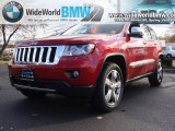 2011 Inferno Red Crystal Pearl Jeep Grand Cherokee Overland 4x4 #40478950
