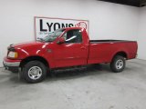 Bright Red Ford F150 in 1999