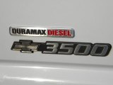 2001 Chevrolet Silverado 3500 Regular Cab 4x4 Chassis Plow Truck Marks and Logos