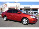 2006 Impulse Red Pearl Toyota Corolla LE #40570685