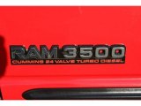 2001 Dodge Ram 3500 SLT Quad Cab 4x4 Dually Marks and Logos