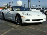 Arctic White Chevrolet Corvette in 2010