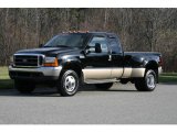 2000 Black Ford F350 Super Duty Lariat Extended Cab 4x4 Dually #40571546