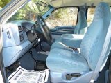 1999 Ford F350 Super Duty XLT Crew Cab 4x4 Dually Blue Interior