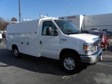 2010 Oxford White Ford E Series Cutaway E350 Commercial Utility #40570903