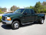 2000 Woodland Green Metallic Ford F350 Super Duty XLT Extended Cab 4x4 Dually #40571573