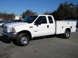 2002 Oxford White Ford F350 Super Duty XL SuperCab 4x4 Chassis #40571579