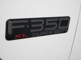 2002 Ford F350 Super Duty XL SuperCab 4x4 Chassis Marks and Logos