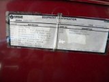 2000 Dodge Ram Van 3500 Passenger Info Tag