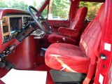 1989 Ford E Series Van Club Wagon Cargo Red Interior
